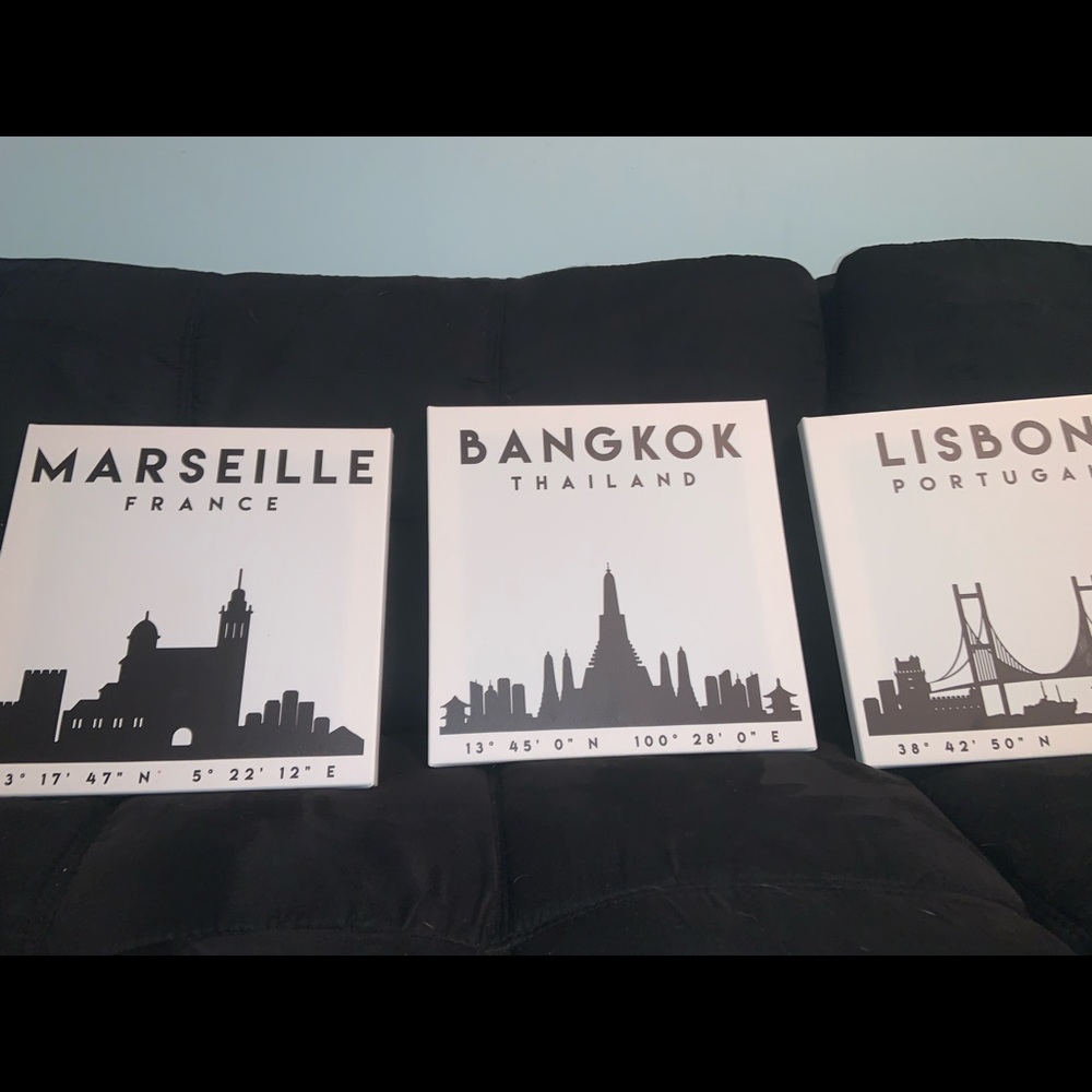 3 wall art pictures